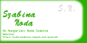 szabina noda business card